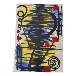 Abstract Composition on Ceramic Tile, Italy, 1980s For Sale