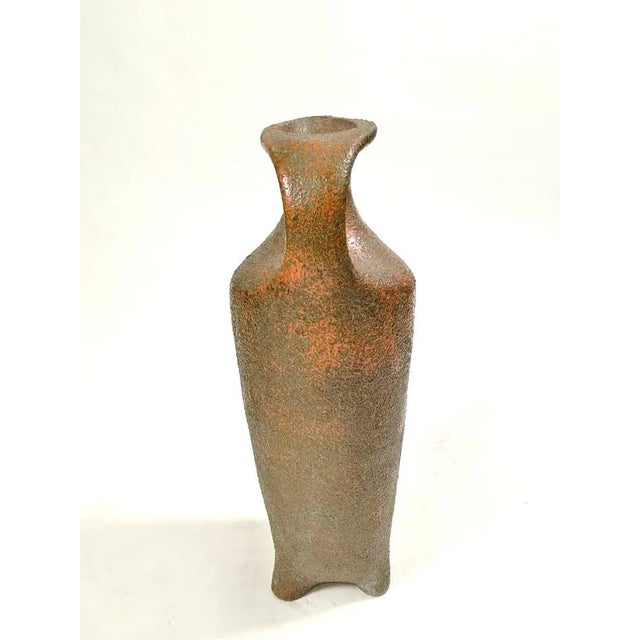 1960s Retro Floor Vase by Margit Boots, Pesthidegkút, 1967 For Sale - Image 5 of 10