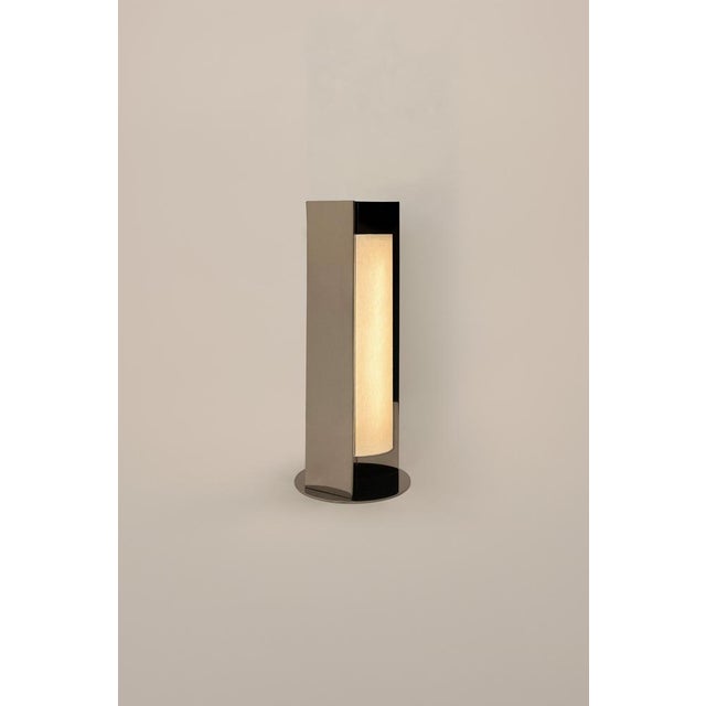 Not Yet Made - Made To Order Arrow Stainless Steel Table Lamp with Diffuser by Violaine d'Harcourt For Sale - Image 5 of 6