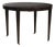 Late 20th Century John Hutton for Donghia Round Ebonized Wood Center Table With Brass Casters For Sale