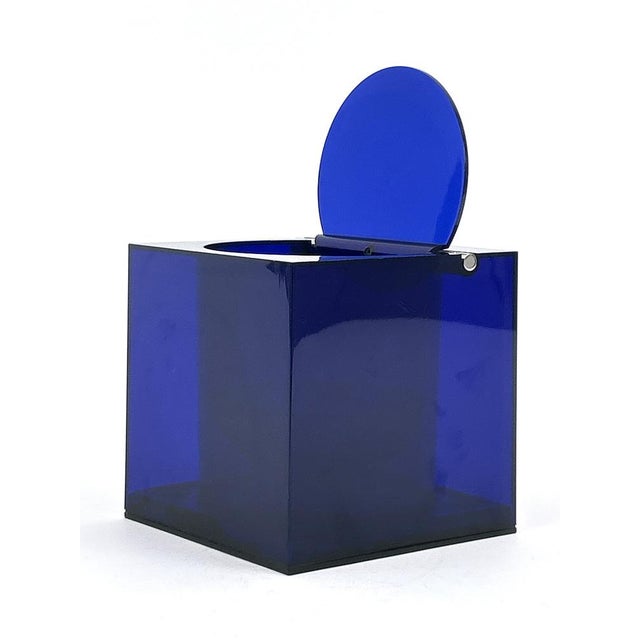 Blue Acrylic Ice Bucket by Studio O.P.I. for Cini & Nils, Italy, 1970s For Sale - Image 4 of 18