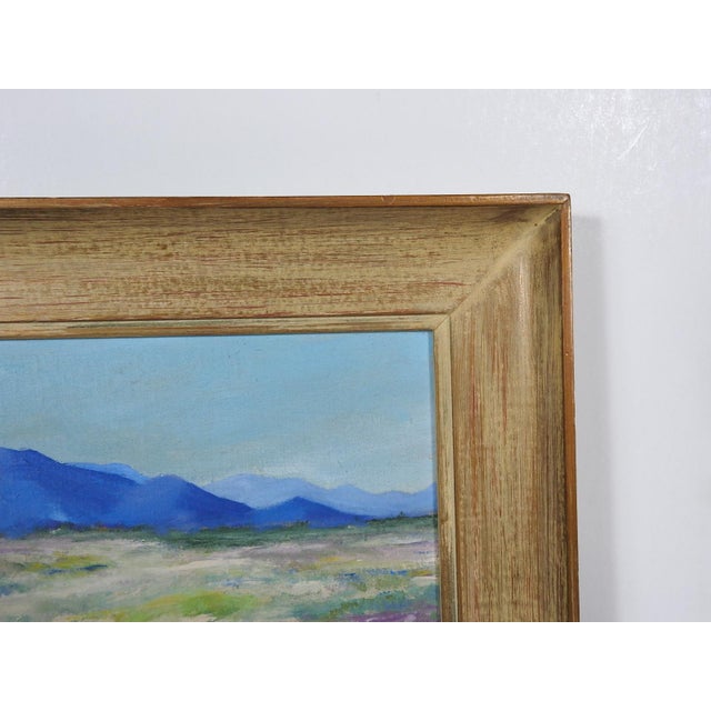 Mid 20th Century Flowering Desert Landscape Painting For Sale In Seattle - Image 6 of 8