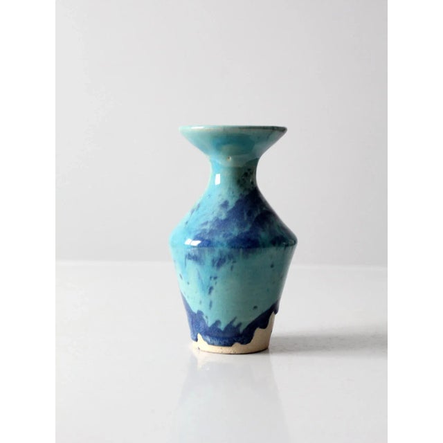 Late 20th Century Vintage Studio Pottery Vase For Sale - Image 5 of 11