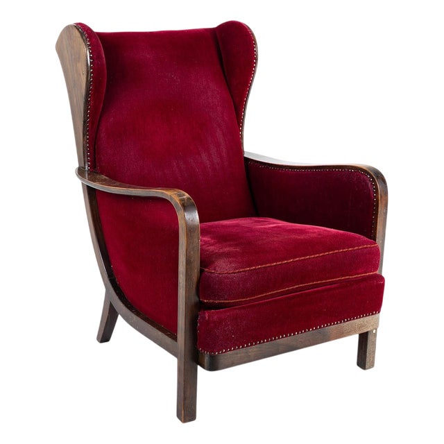 Art Deco Highback Lounge Chair attributed to Knoll, 1930s For Sale