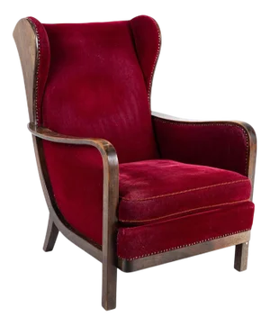 Art Deco Highback Lounge Chair attributed to Knoll, 1930s