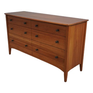 Pompanoosue Mills Vermont Studio Craftsman Cherry Double Dresser For Sale
