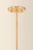 Mitzi Pia 16 in. 1 Light Pendant in Aged Brass and Ceramic Butter Crackle Finish For Sale - Image 10 of 14