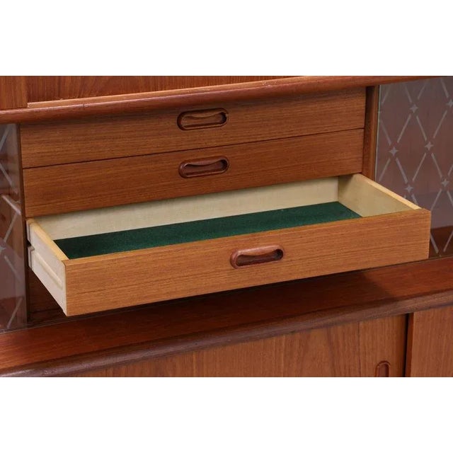 Mid-Century Teak Highboard by Poul M. Jessen for Viby, Denmark, 1960s For Sale - Image 11 of 17