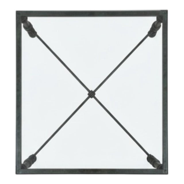 Modern Late 20th Century Brutalist Giacometti Inspired Square Coffee Table For Sale - Image 3 of 3
