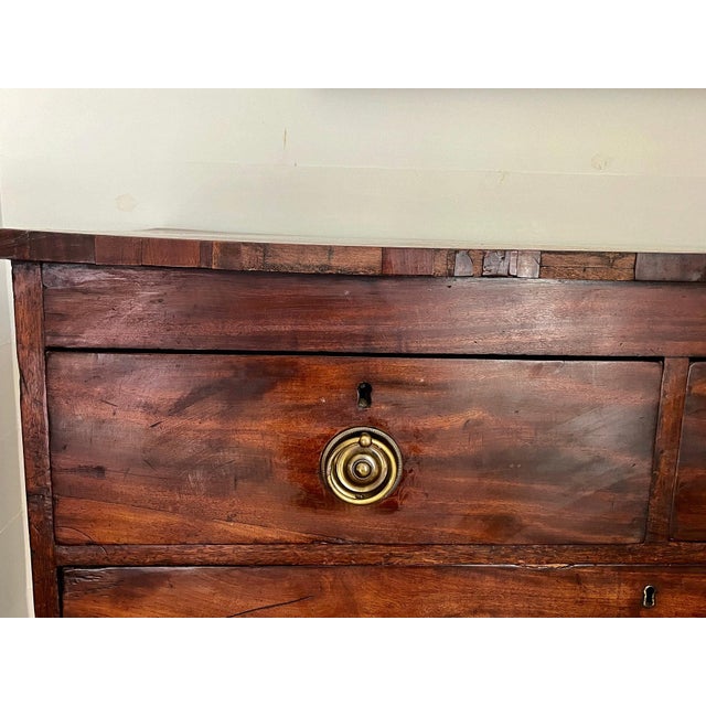 19th c. Mahogany 5 Drawer Chest For Sale In Nashville - Image 6 of 11