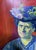 Oil Painting Woman in Blue Victor Konotopsky For Sale - Image 6 of 9