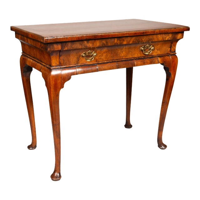 George I Burl Walnut Lowboy For Sale