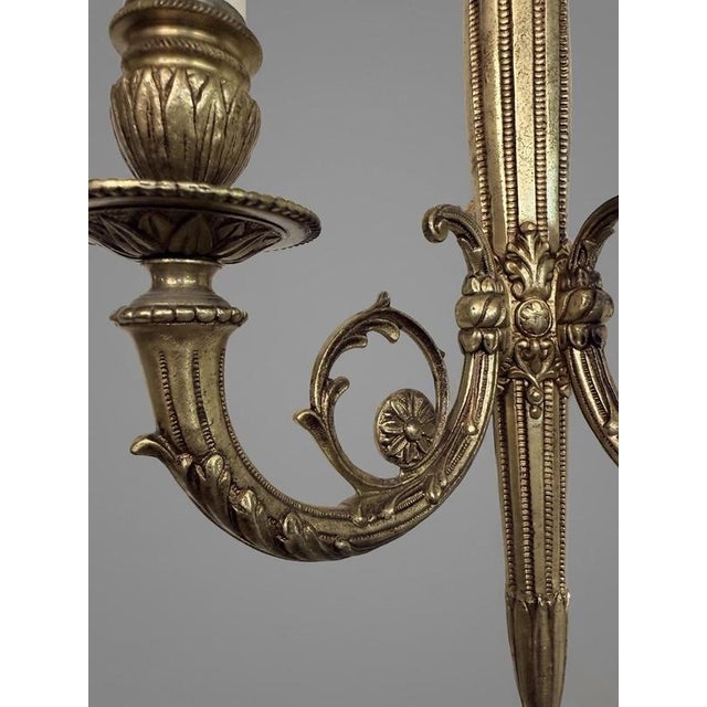 Antique Empire French Torch Sconces For Sale - Image 4 of 5