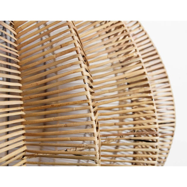 2020s Honey Rattan Starfruit Pendant Light Large For Sale - Image 5 of 8