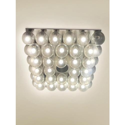 Vintage Design Glass Globes Ceiling Lamp, 1970s For Sale - Image 3 of 3