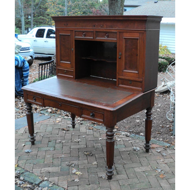 Antique Texas J. W. Hannig Railroad Station Desk Chairish