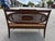 Brown Vintage Regency Caned Mahogany Settee With Down Cushion For Sale - Image 8 of 12