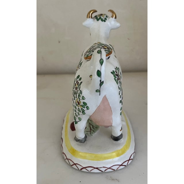 Vintage English Staffordshire Cow Creamer, C. 1900's For Sale - Image 10 of 12