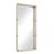 Kenneth Ludwig Chicago Cyprus White Leather Mirror For Sale - Image 4 of 6