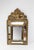 Antique French Embossed Brass Mirror with Crest, 1800s For Sale - Image 9 of 9