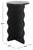 Modern Lilith Wavy Accent Table in Matte Black For Sale - Image 3 of 8