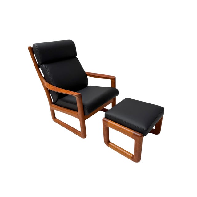 Mid-Century Modern Chairs and Stools by Johannes Andersen for Silkeborg, 1960s, Set of 3 For Sale - Image 6 of 18