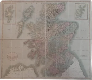 Antique Map of Scotland by Cary, 1811
