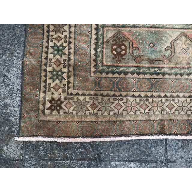1960s Turkish Tribal Faded Rug For Sale - Image 9 of 10
