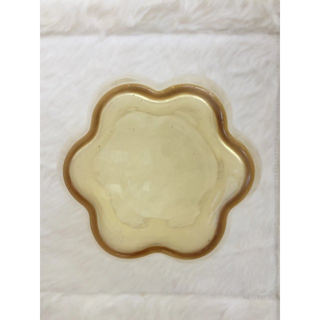 1930s George Sakier for Fostoria Glass Company Gold “Lotus” Vase For Sale - Image 5 of 6