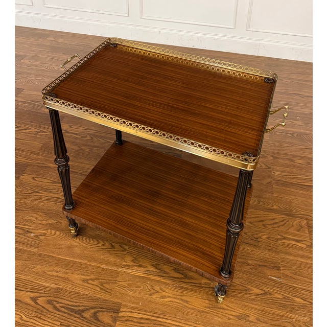 Leighton Hall Serving Cart/Trolley - Showroom Sample For Sale - Image 10 of 12