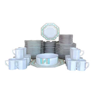 Vintage Contemporary Jack Lenor Larsen for Mikasa China Service - 97 Pieces