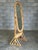 A wonderful British colonial style floor mirror with faux burnt bamboo frame and cane details. Great geometric pattern up...
