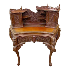 Hand Carved Chinese Desk
