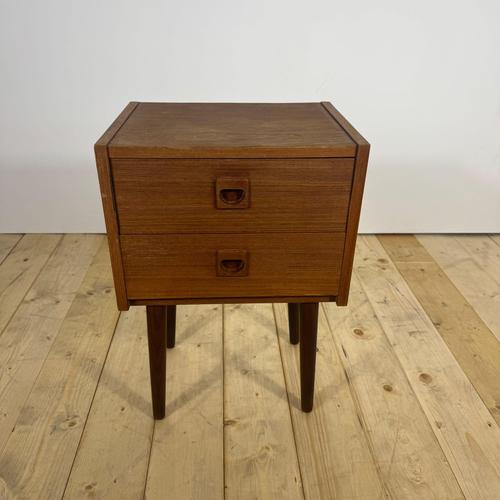 Vintage Danish Teak Bedside Table, 1960s For Sale - Image 5 of 8