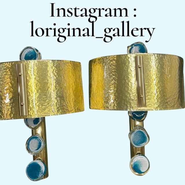 Murano Glass Sconces attributed to Archimede Seguso, 1980, Set of 2 For Sale - Image 11 of 13