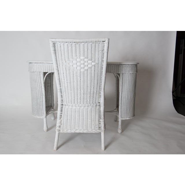 Wicker Desk & Chair A Pair Chairish