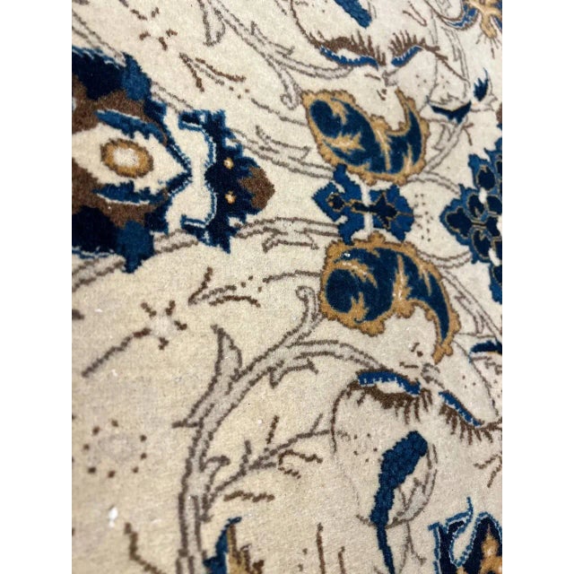 1940s Pasargad Ivory Antique Persain Kashan For Sale - Image 5 of 6