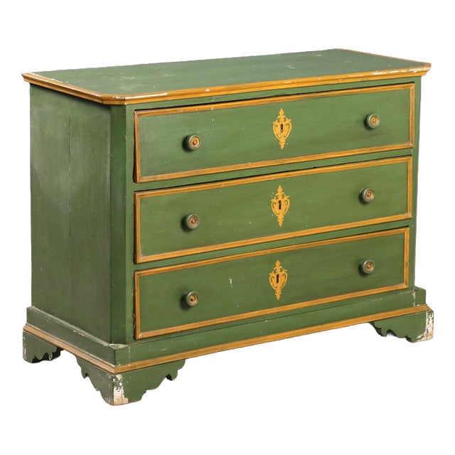 Fir Chest of Drawers with Enamel Finish For Sale