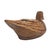 Brown Japanese Showa Period Yakisugi Cryptomeria Duck Sculpture With Glass Eyes 14.5" For Sale - Image 8 of 11