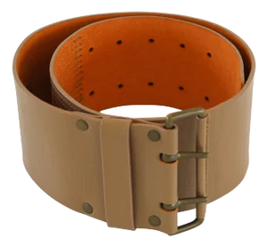 Dries Van Noten Oversized Wide Leather Waist Belt