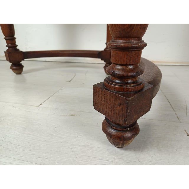 Antique Console Table in Oak For Sale - Image 11 of 18