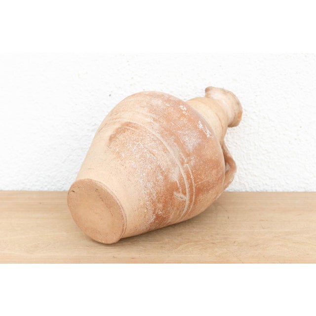 Sculpture Materials Antique French Farmhouse Clay Pitcher For Sale - Image 7 of 10