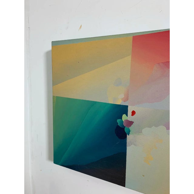 1980s C. 1980s Robert Hrynkiw Post Modern Color Block Painting For Sale - Image 5 of 12