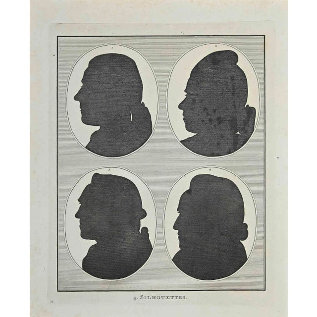 Silhouettes is an original artwork realized by Thomas Holloway (1748 - 1827). Original Etching from J.C. Lavater's "Essays...