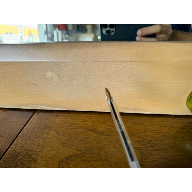 Oversize - 1980's Postmodern Handmade Artistic Wall or Floor Mirror For Sale - Image 9 of 12