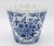 Delft Vintage Dutch Delft Blue and White Floral Ceramic Planter For Sale - Image 4 of 11
