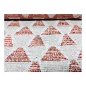 Cavallo Clay Terracotta Cream Geometric Tribal InsideOut Performance Upholstery Fabric