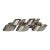 Vintage Contemporary Silver-Plated Napkin Rings, Polished - Set of 8 For Sale