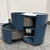 Pianca Dedalo Module Nightstand, Petrol Blue + Calcatta Marble For Sale In San Francisco - Image 6 of 12