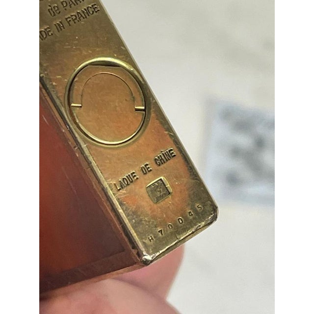 Vintage Chinese Lacquer Table Lighter from S.T. Dupont For Sale - Image 5 of 8